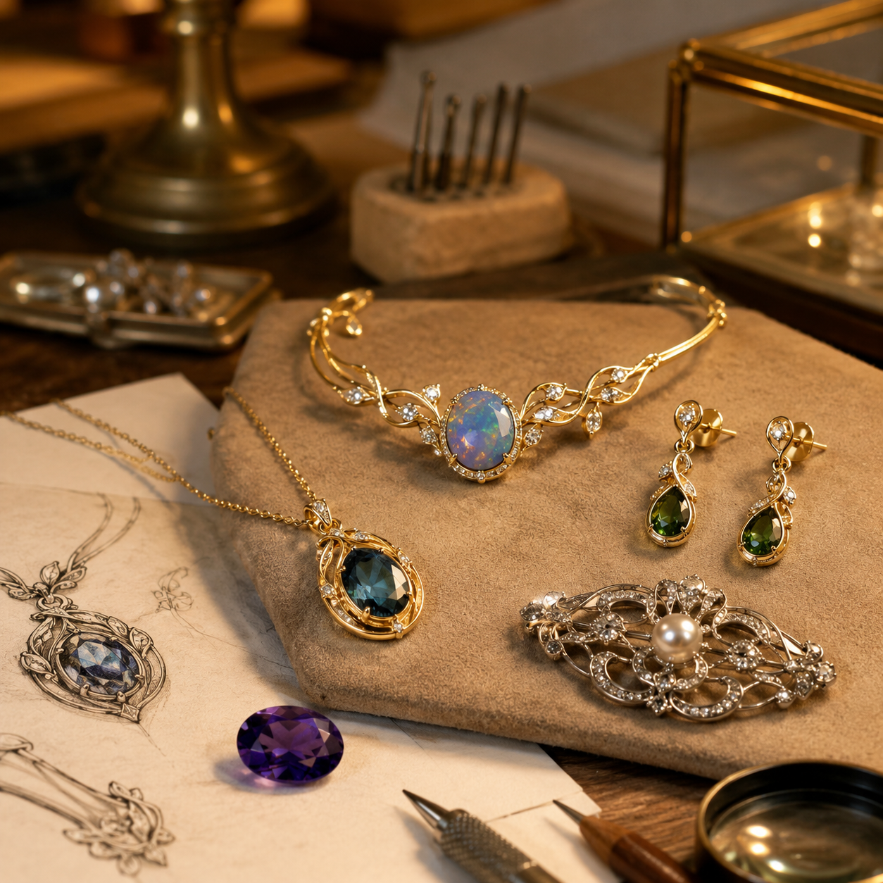 one-off pieces of jewellery