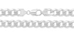 Sterling Silver Curb Chain Necklace – 8mm, 22mm & 24mm Widths - Sakakini Jewellers Horsham