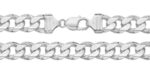 Sterling Silver Curb Chain Necklace – Multiple Sizes Available (8mm, 22mm, 24mm) - Sakakini Jewellers Horsham