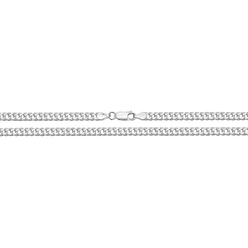 Sterling Silver Double Curb Chain Necklace – Multiple Sizes Available - Sakakini Jewellers Horsham