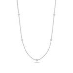 Classic Diamond Necklace in 9ct White Gold - Sakakini Jewellers Horsham