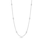 Elegant Diamond Necklace in 18ct White Gold - Sakakini Jewellers Horsham