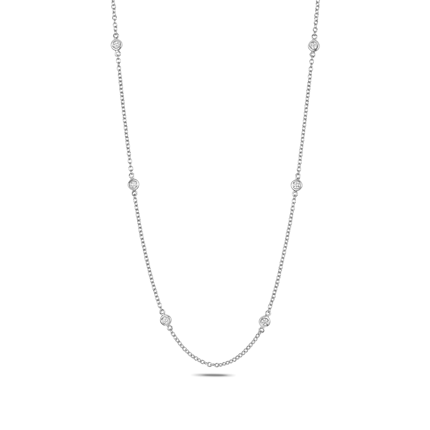 ndq112w_ah.jpg Elegant Diamond Necklace in 18ct White Gold - Sakakini Jewellers Horsham