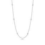 Elegant Diamond Necklace in 18ct White Gold - Sakakini Jewellers Horsham