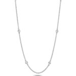 Elegant Diamond Necklace in 18ct White Gold - Sakakini Jewellers Horsham