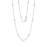 Elegant Diamond Necklace in 18ct White Gold - Sakakini Jewellers Horsham