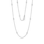 Elegant Diamond Necklace in 18ct White Gold - Sakakini Jewellers Horsham