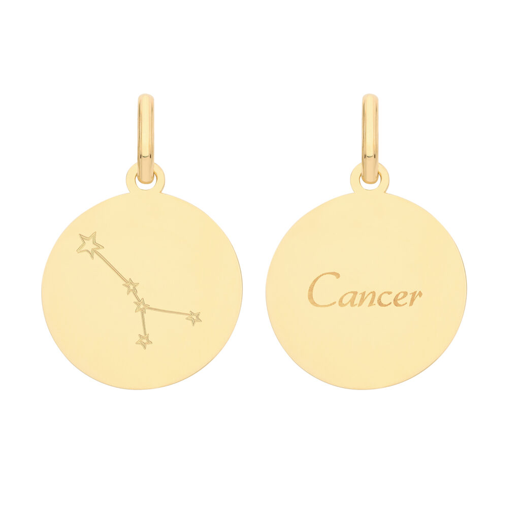 9ct Gold Zodiac Constellation Cancer Pendant - Sakakini Jewellers Horsham