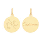 9ct Gold Zodiac Constellation Sagittarius Pendant - Sakakini Jewellers Horsham