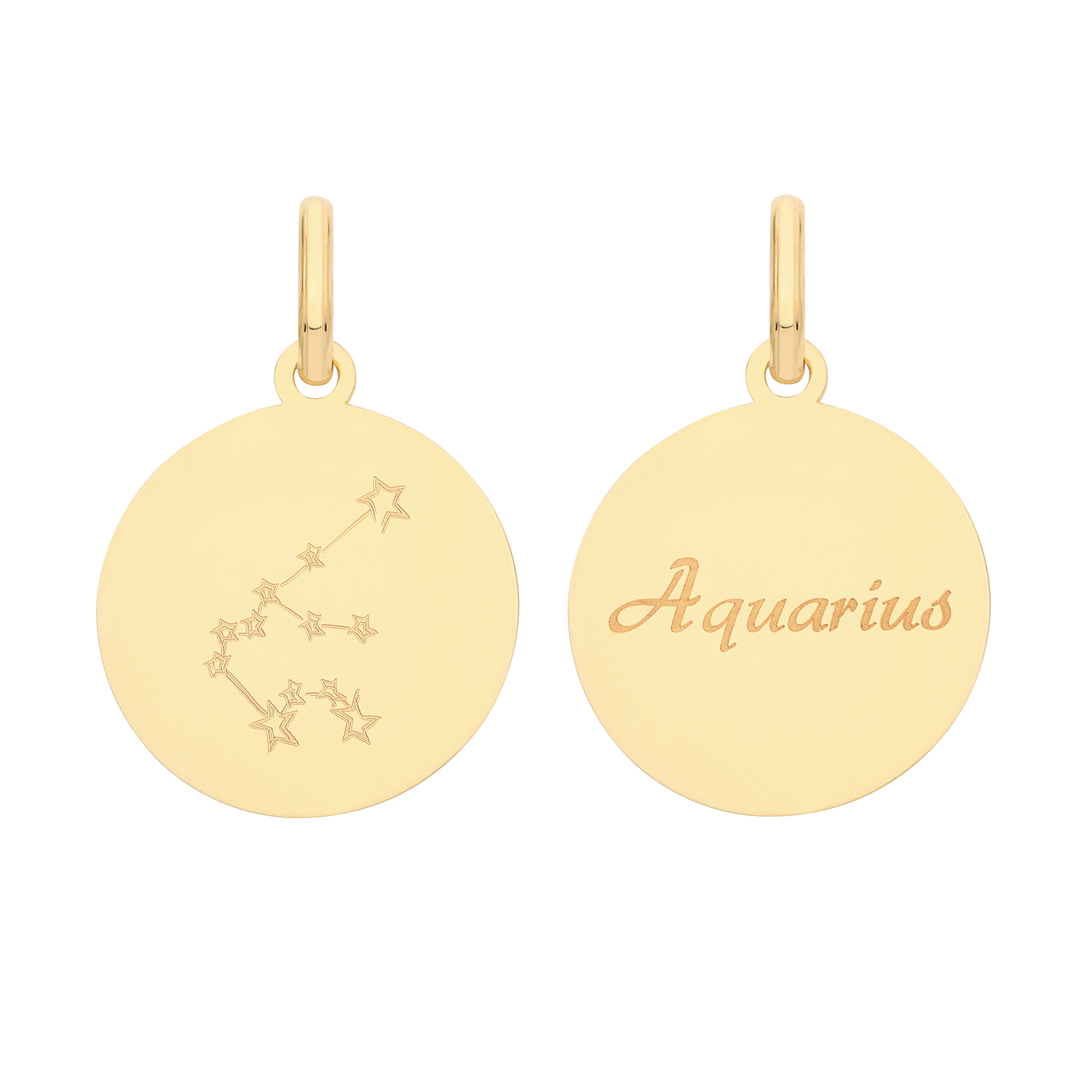 pn1231_ah.jpg 9ct Gold Zodiac Constellation Aquarius Pendant - Sakakini Jewellers Horsham