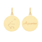 9ct Gold Zodiac Constellation Aquarius Pendant - Sakakini Jewellers Horsham