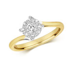 Diamond Brilliant Set Engagement Ring in 9ct Gold - Sakakini Jewellers Horsham