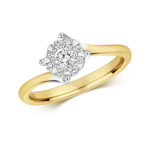 Diamond Brilliant Set Engagement Ring in 9ct Gold - Sakakini Jewellers Horsham