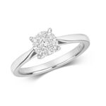 Diamond Brilliant Set Engagement Ring in 9ct White Gold - Sakakini Jewellers Horsham