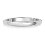 Platinum 2mm D Shape Medium Wedding Ring - Sakakini Jewellers Horsham