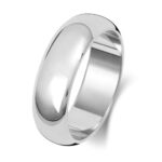 Platinum 6mm D Shape Medium Wedding Ring - Sakakini Jewellers Horsham