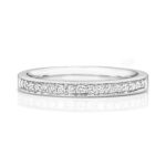 Diamond Grain Set Millgrain Eternity Ring in Platinum - Sakakini Jewellers Horsham