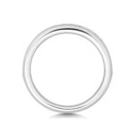 Diamond Channel Set Princess Cut Half Eternity Ring in Platinum - Sakakini Jewellers Horsham