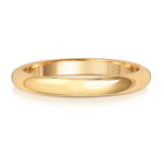 18ct Gold 2.5mm D Shape Heavy Wedding Ring - Sakakini Jewellers Horsham
