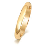 18ct Gold 2.5mm D Shape Heavy Wedding Ring - Sakakini Jewellers Horsham