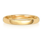 18ct Gold 2.5mm Slight Court Light Wedding Ring - Sakakini Jewellers Horsham
