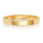 18ct Gold 2.5mm Flat Court Heavy Wedding Ring - Sakakini Jewellers Horsham