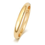 18ct Gold 2.5mm Traditional Court Medium Wedding Ring - Sakakini Jewellers Horsham