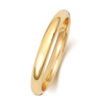 18ct Gold 2.5mm Traditional Court Medium Wedding Ring - Sakakini Jewellers Horsham